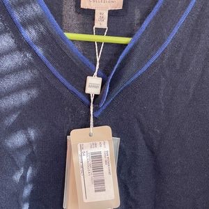 Blue Armani longsleeve Wool sweater